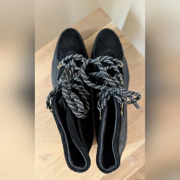 NWOT Sorel Women's Black Lace-Up Boots, Sz 9.5 - Picture 5 of 7